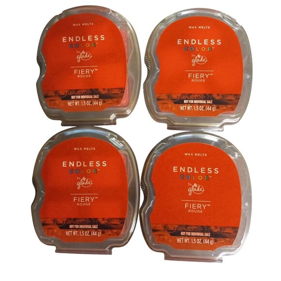 Glade Endless Color Fiery Rouge Scented Wax Melts 6.2 Oz Jar New - Picture 3 of 8